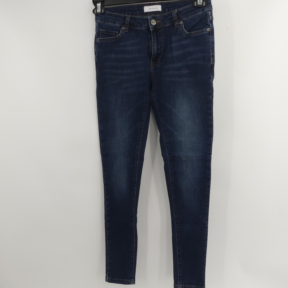 Anine Bing Christy Skinny Jeans Women's 26 Blue Dark Wash Skinny Stretch Denim